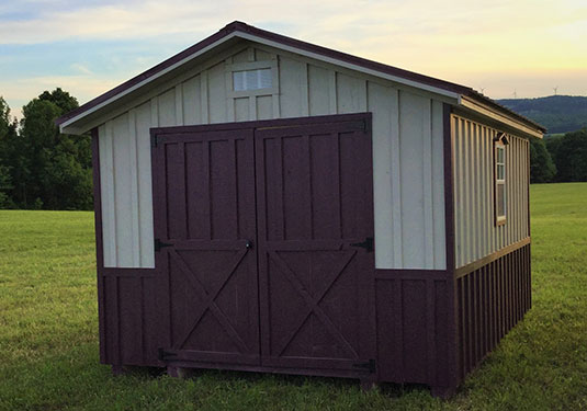 10x14 Adirondack A Frame Board and Batten Shed