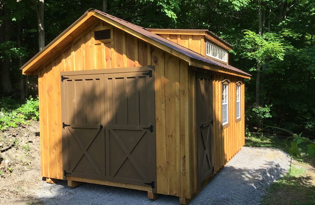 board & batten siding garden sheds aidrondack storage