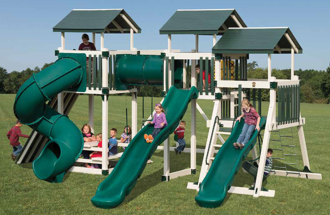 vinyl swing sets