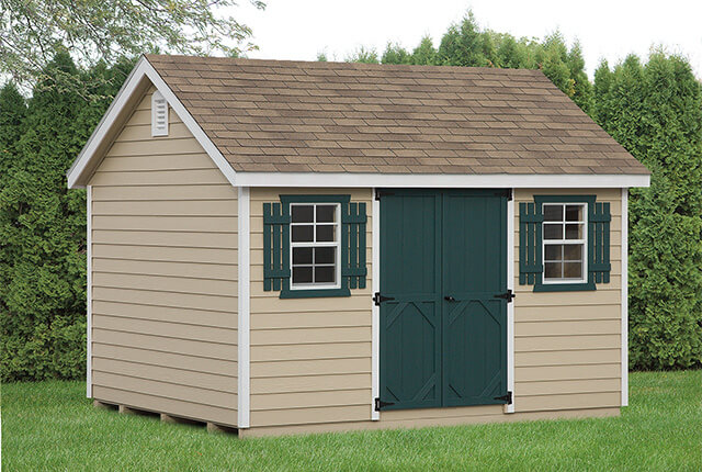 10'x12' Classic - Painted Wood Lap Siding